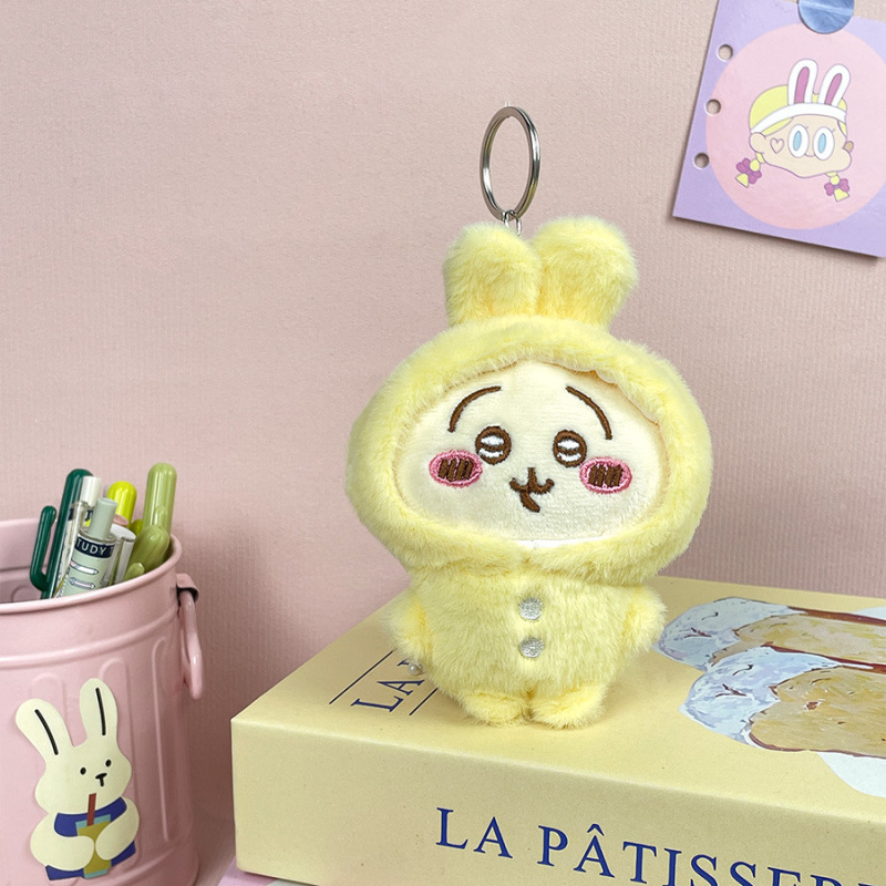 ふわふわで可愛い小動物のぬいぐるみペンダント、うさぎのキーホルダー、バッグ飾り、卸売販売中|undefined