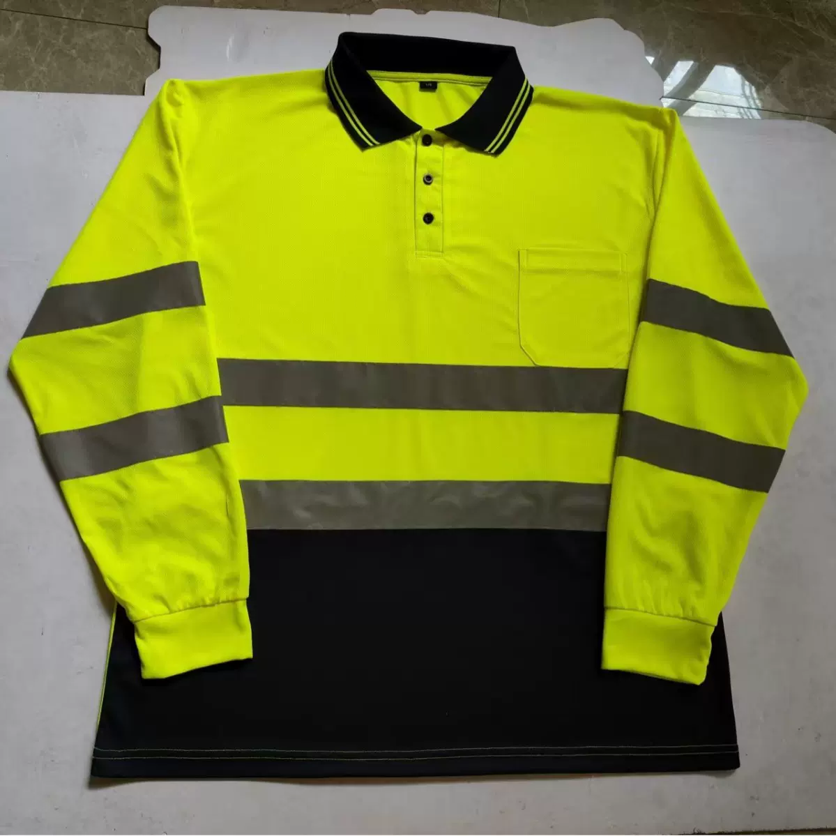 透气反光长袖T批发交通安全夜间反光衣厂家直供可定反光安全马甲