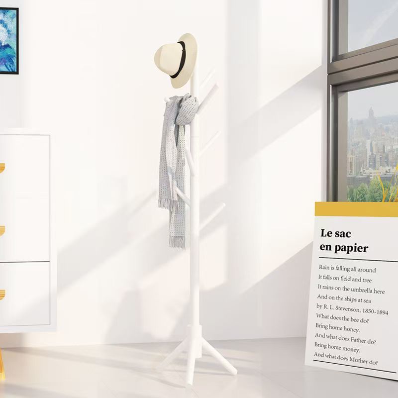 Madera sólida ligera y lujosa simple percha de sombrero percha de disco percha de secado percha de cama percha de bolsa percha de dormitorio percha de piso vertical