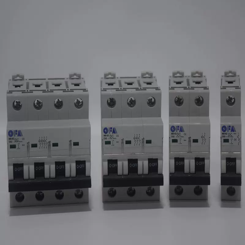 OFA厂家直销 小型断路器直流DC1000V63A短路保护1P2P3P4P空气开关