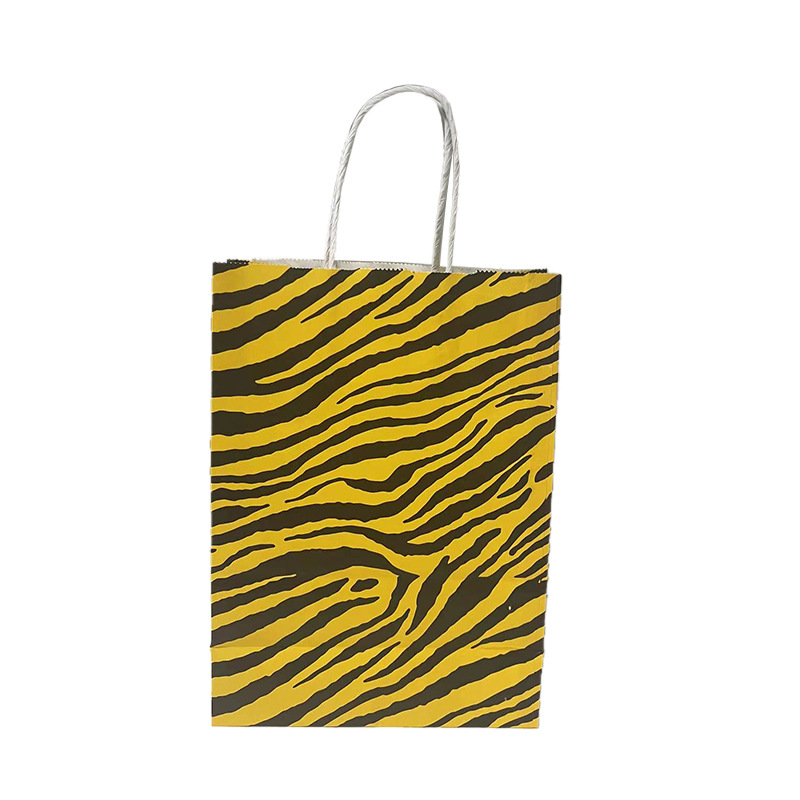 Amazon transfronterizo leopardo impresión serie moda bolsa de papel bolsa de regalo Portátil Bolsa de regalo exquisita bolsa de regalo en stock