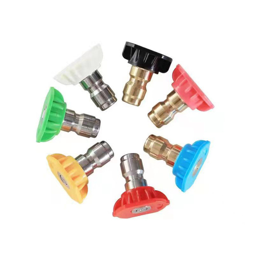 1/4 high-pressure car wash machine quick-connect water nozzle spray head spray tip spray nozzle fan-shaped fast connection cleaning gun head accessories