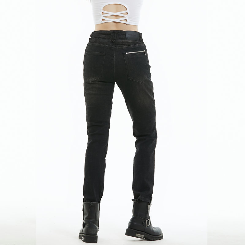 Pantalones vaqueros de motocicleta de Caballero de las mujeres que montan pantalones de motocicleta Kevlar resistente al desgaste resistente al desgarro pantalones resistentes a la caída fuera de la carretera