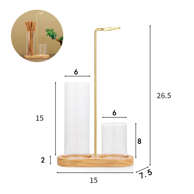 더블컵 향로(고무나무 오리지널 컬러)
