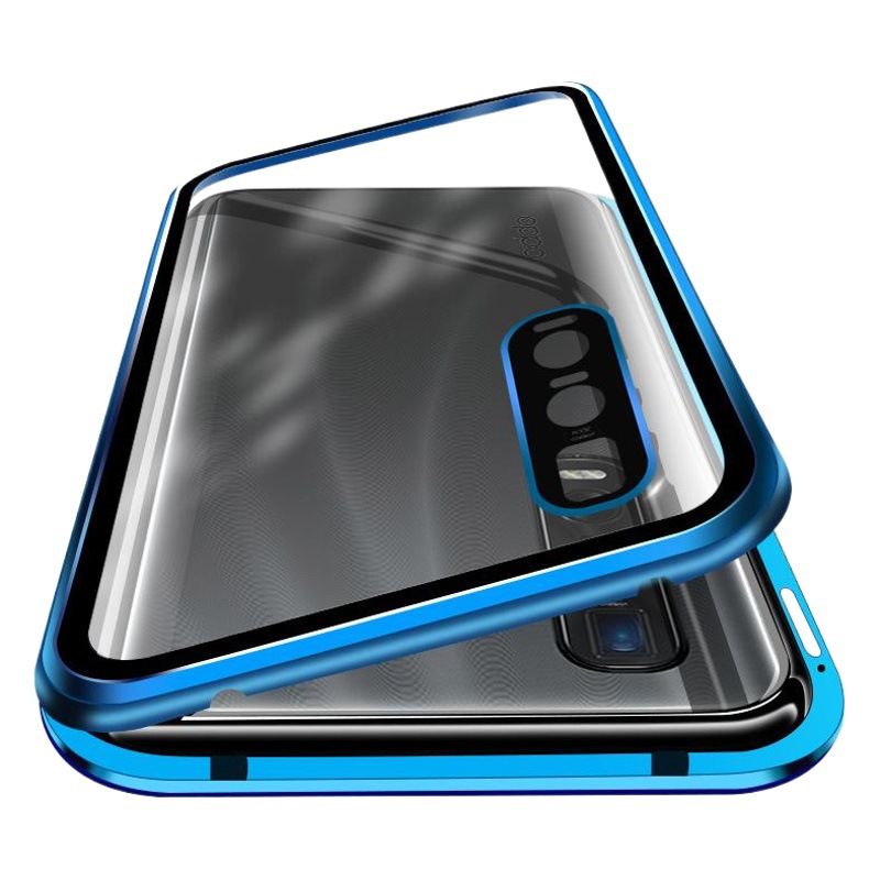 Aplicación transfronteriza OPPO Reno14pro Gafas Magnetic King A5pro Estuche para teléfono móvil de metal de vidrio de doble cara A79