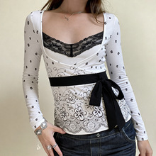 �����縴��vintage������ֲ��ӡ��ϵ������T�������ڰ�ײɫ����Ů