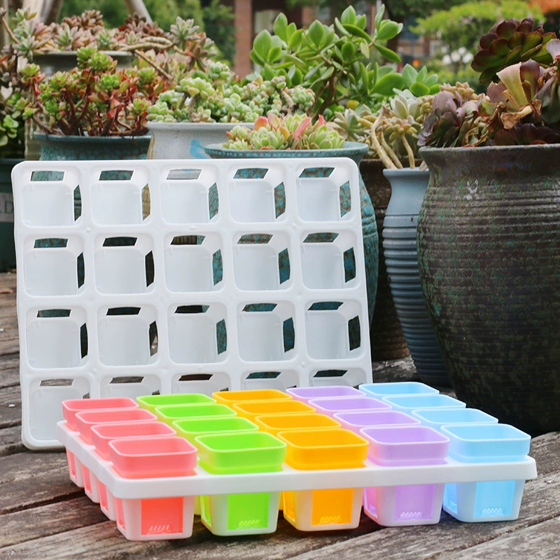 Утолщенный маленький черный квадратный Кронштейн 7 СМ Цветной квадратный сплошной кронштейн восьмиугольный горшок мясистый цветочный горшок отделка лоток оптом