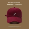 Single-rod cool duckball cap py wine red