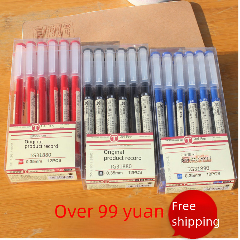 Tianzhuo K-Style Gel Pen 0.38/0.35/0.5 Full Needle Tube Signature Pen 2025 Stationery New Carbon Pen