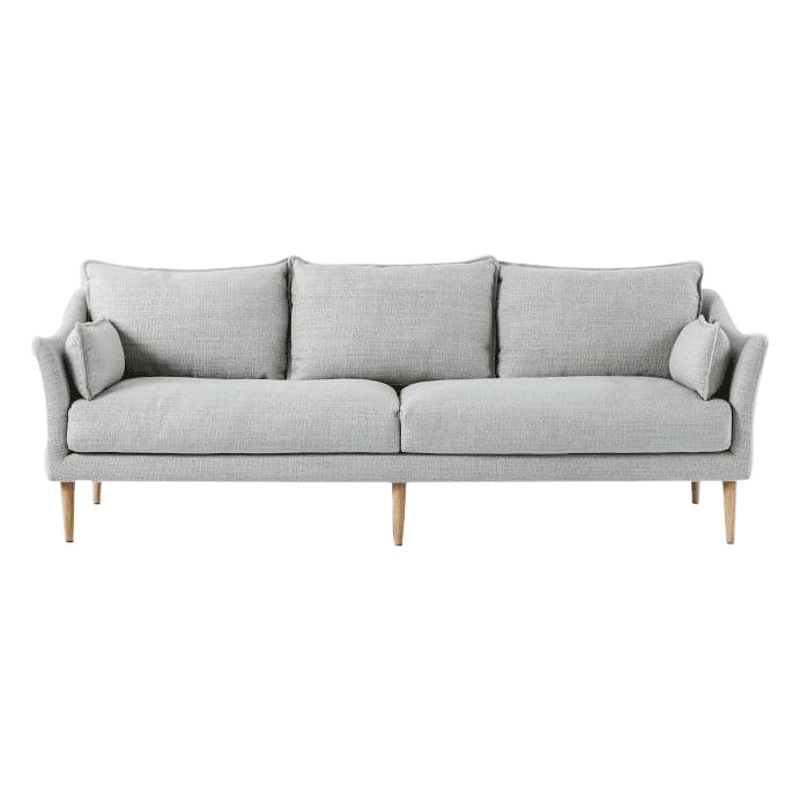 Juego de sofás de tela nórdica, moderno y sencillo, adecuado para apartamentos pequeños, desmontable y lavable, tres plazas, sala de estar, látex, apartamento de alquiler, minimalista.