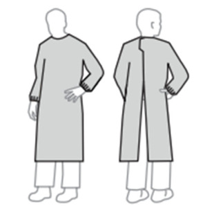 Dupont Tychem6000F Class Reverse Dressing Gray Small