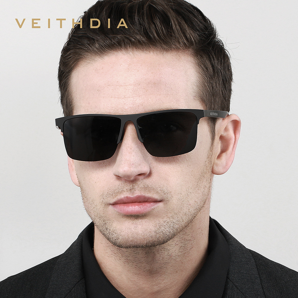 Gafas de sol cuadradas para hombres, gafas de sol, polarizador de aluminio y magnesio, pesca, conducción, espejo del conductor, espejo de conducción, venta al por mayor 6632