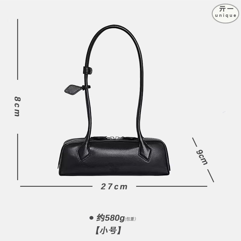 Bolso de salchicha de un solo hombro de productos calientes transfronterizos Bolso de palo francés de axila de moda europea y americana Bolso de mujer de un solo hombro de cuero de moda de primavera y verano