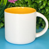 Factory Creative Ceramics Mark Cup Logo Color glaze Ceramic Cup Processing White Coating Cup Coffee Cup