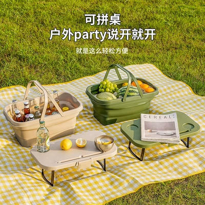 Basket, Spring Outing Picnic Supplies, Kempinq və səyahət
