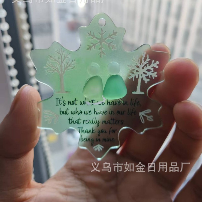 跨境新品Snowflake Friendship Ornament雪花形友谊挂饰|undefined