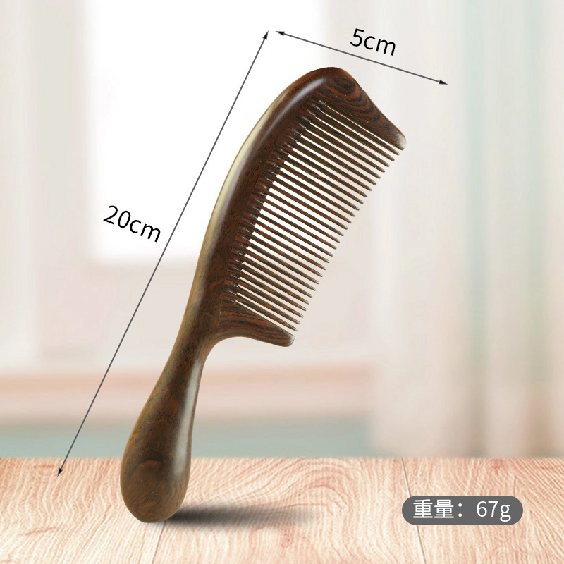 黒檀櫛ギフトボックスセット、女性専用高級白檀櫛、母へのギフト、木製櫛、ヘアスムージングヘアコームギフト|undefined