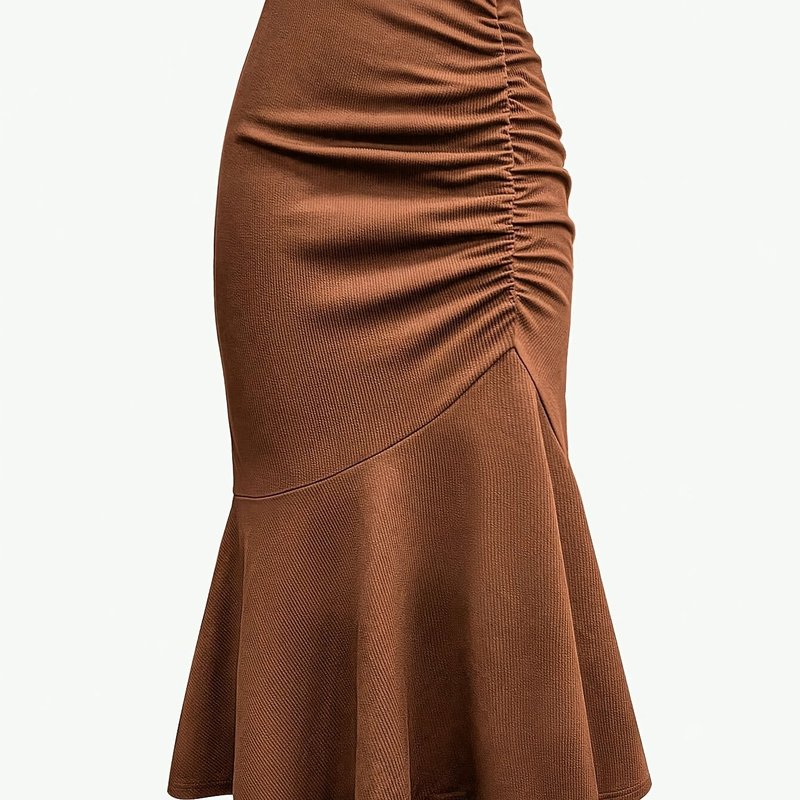 Everyday Comfort Skirt Elegant High Waist Pleatedハイウエストプリーツスカート|undefined