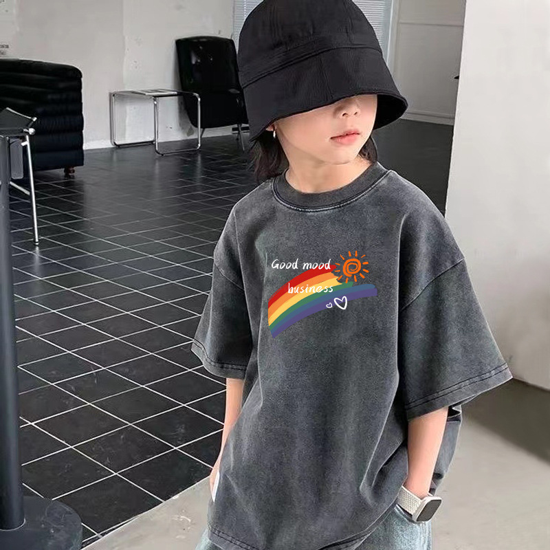 워싱블랙 [레인보우반팔]