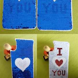 服装外套布料珠片绣卡通动物植物3d立体电脑绣花章珠片绣花加工