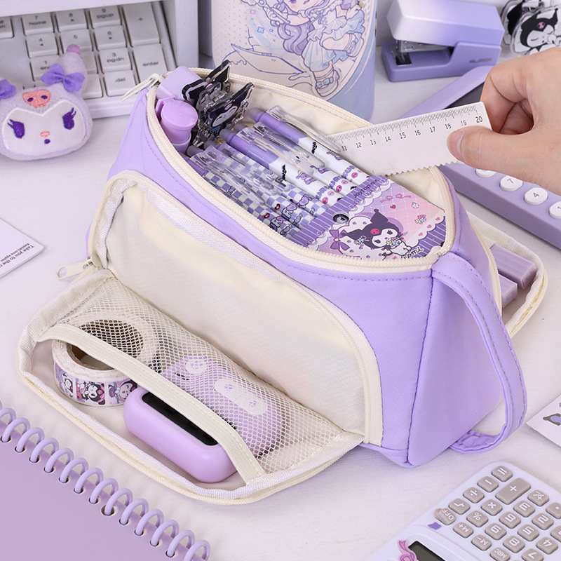 Nuevo producto transfronterizo simple, gran apertura, papelería multifuncional, estuche para lápices, escuela primaria, secundaria, escuela secundaria, caja de lápices de gran capacidad y alto valor