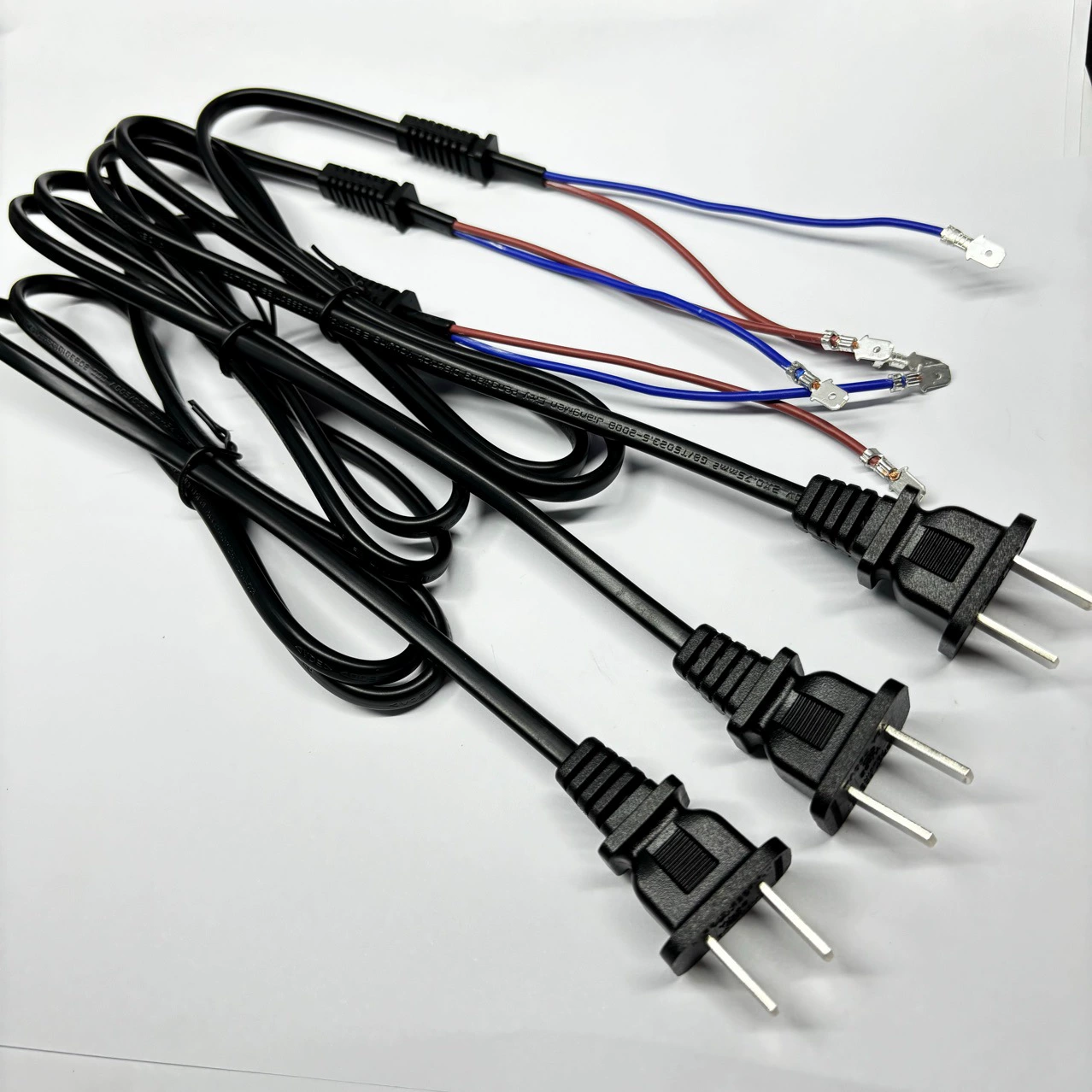 1,2 м шнур питания с вилкой 12038 220V Два штекера провода два отверстия 2 ядра шнур шнур питания