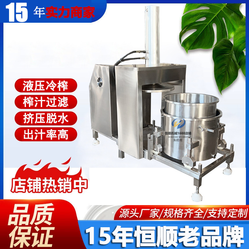 树叶麦苗浓浆汁液提取机 生姜姜汁高压萃取机 液压方式榨汁压榨机