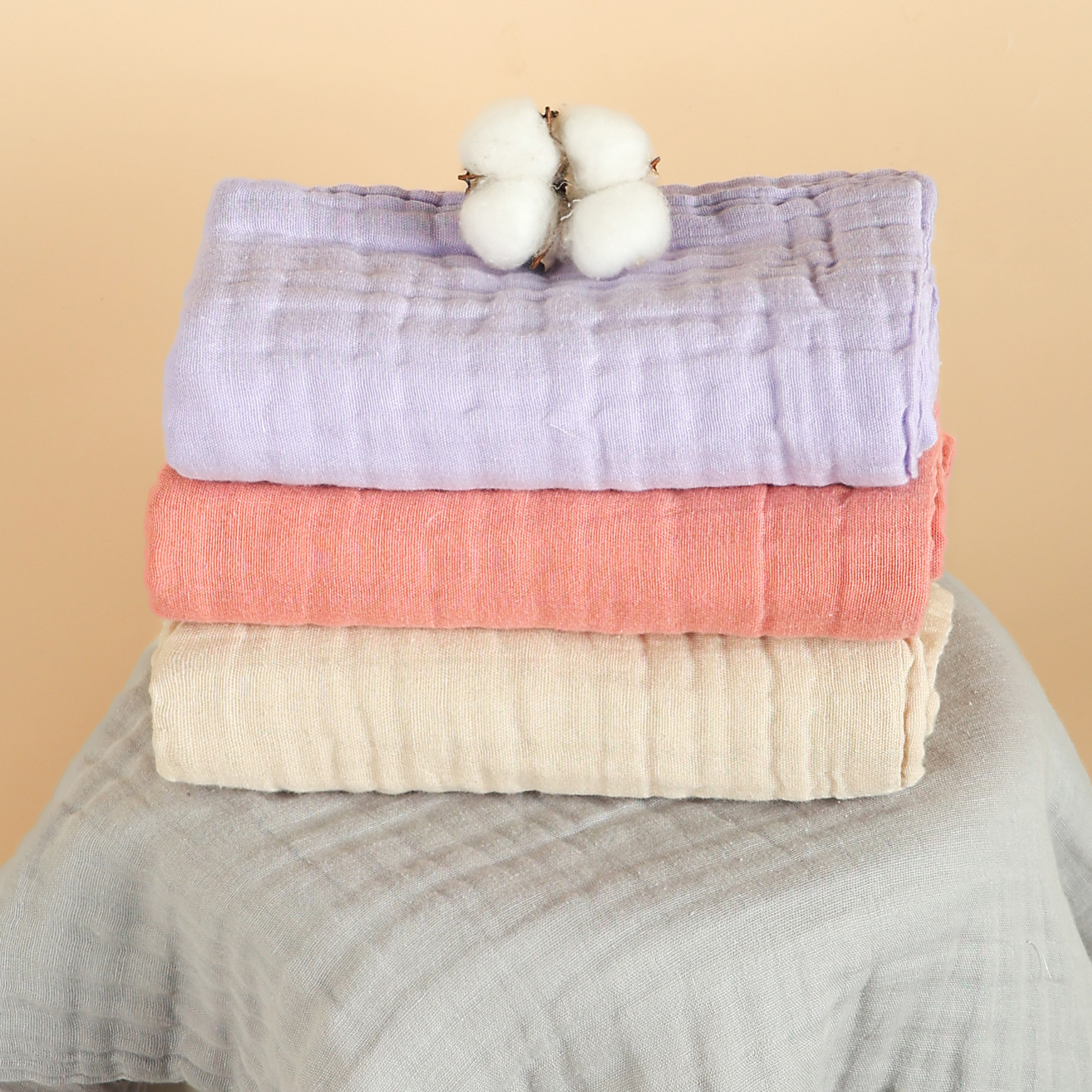 Everyday Cross-Border Hot-Selling Six-Layer Cotton Absorbent Bath Towel for Newborns and Babies, Wholesale from Manufacturer