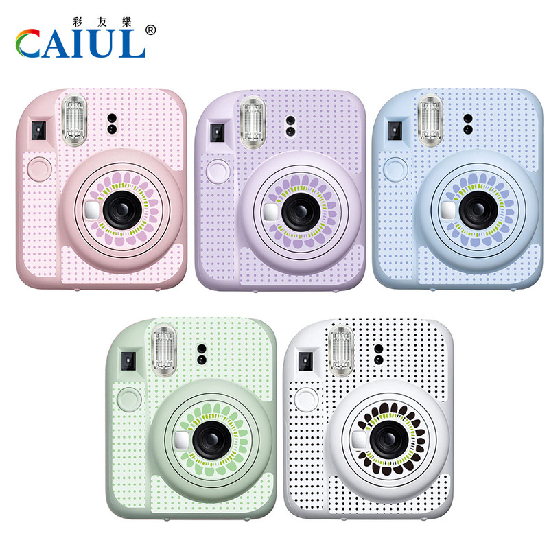 New Polaroid mini12 body camera stickers personality small polka dot sunflower multi-color Polaroid stickers