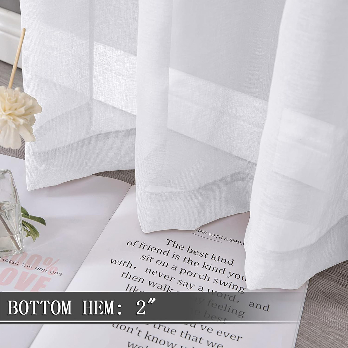 Meikeduo cross-border color sólido todo Duoli hilo de ventana semi-sombreado cortina terminada Amazon SHEIN spot