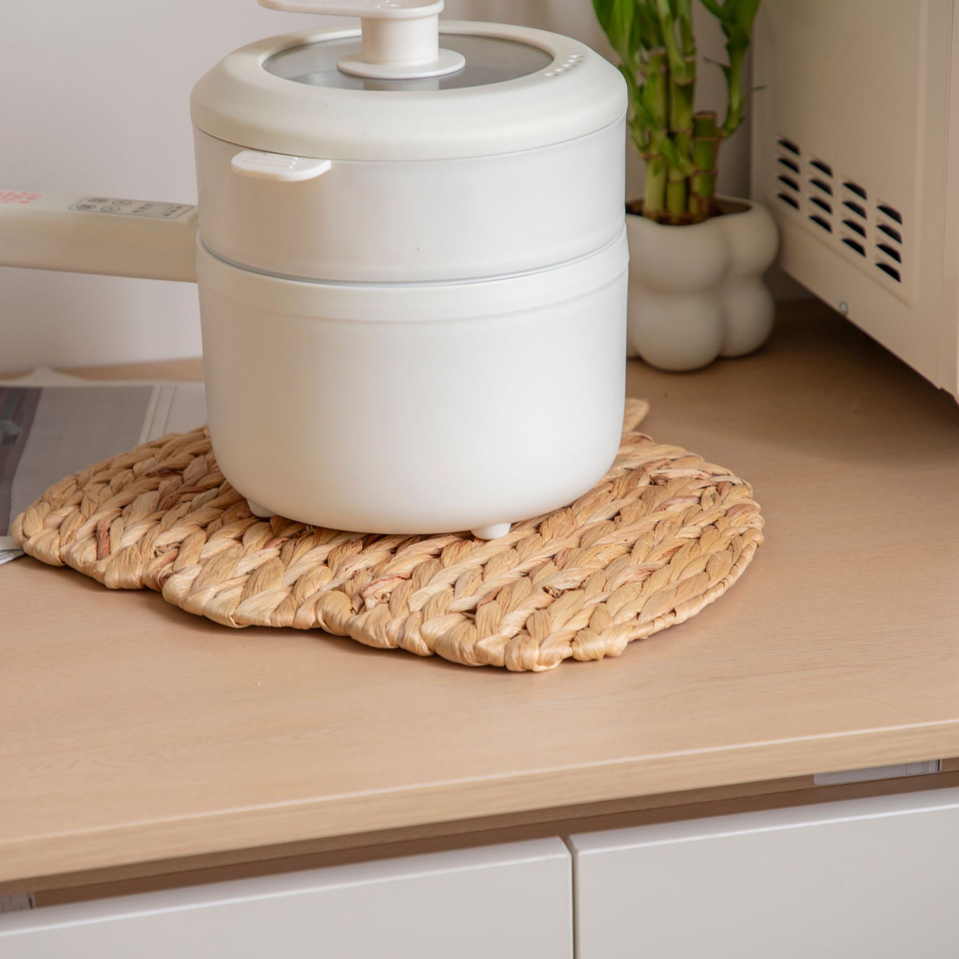 calabaza de color primario calabaza grasa decoración estera aislante de calor estera de mesa estera de comedor estera de calabaza grasa anti-caldo estera de taza