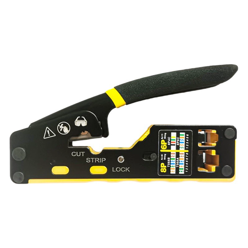 6088 перфорированных сквозных отверстий сетчатые плоскогубцы хрустальная головка CAT5/6 ножничный экранированный щит 8P6P Настольные плоскогубцы оптом