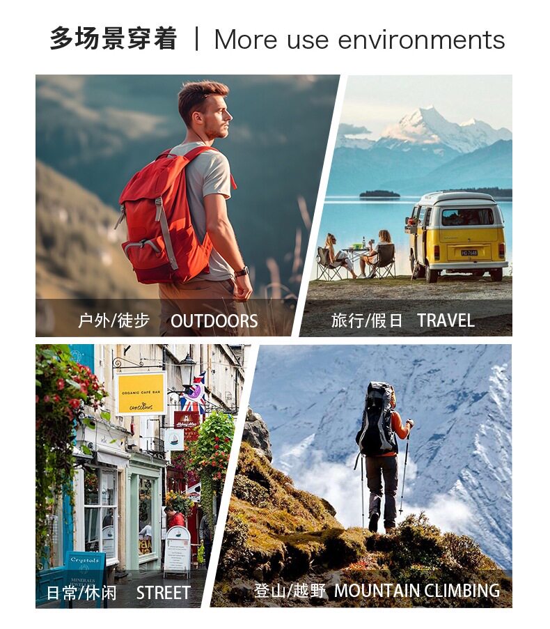 Bốt da PU nam cỡ lớn cổ trung, khâu tay, đế bằng buộc dây — 2317 Kaki, 2317 màu xanh đậm, 2317 màu xám, 2317 màu đen chi tiết 2