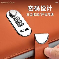 存單收納本防水存單夾高端皮面存單票據夾安全大容量文件夾資料冊