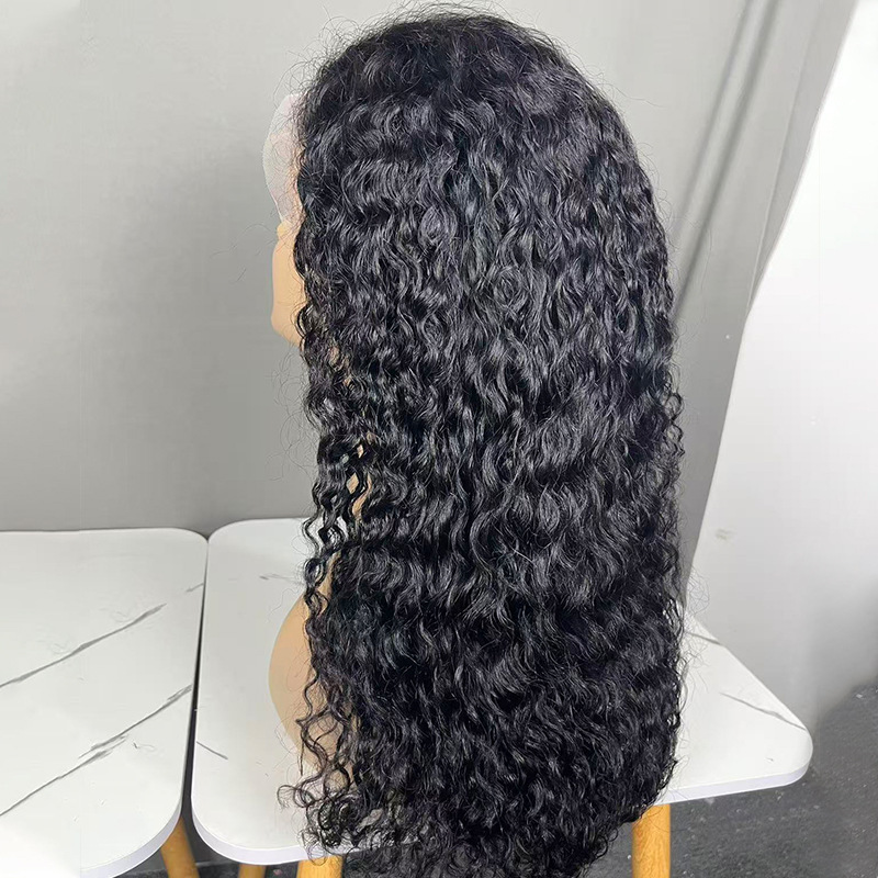 Hot-selling in Europe and America, African 13*4 HD transparent lace wig for women, long hair, direct sales, full head, real human hair Hot-selling in Europe and America, African 13*4 HD transparent lace wig for women, long hair, direct sales, full head, real human hair