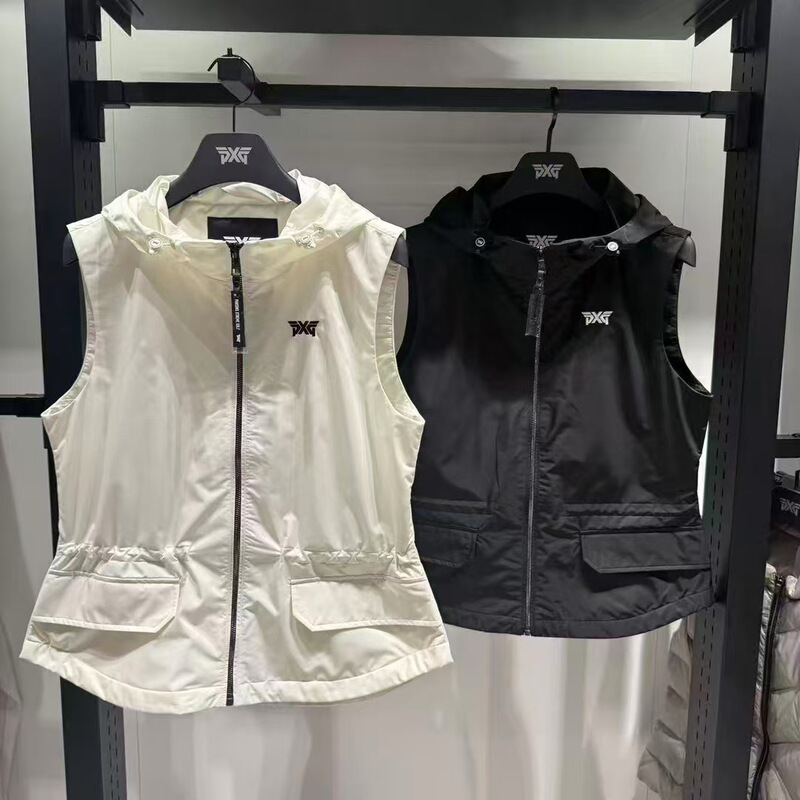 26 Spring New Korean Original Golf Women's Hooded Vest Versatile Slimming Casual Vest for Women 26 Spring New Korean Original Golf Women's Hooded Vest Versatile Slimming Casual Vest for Women
