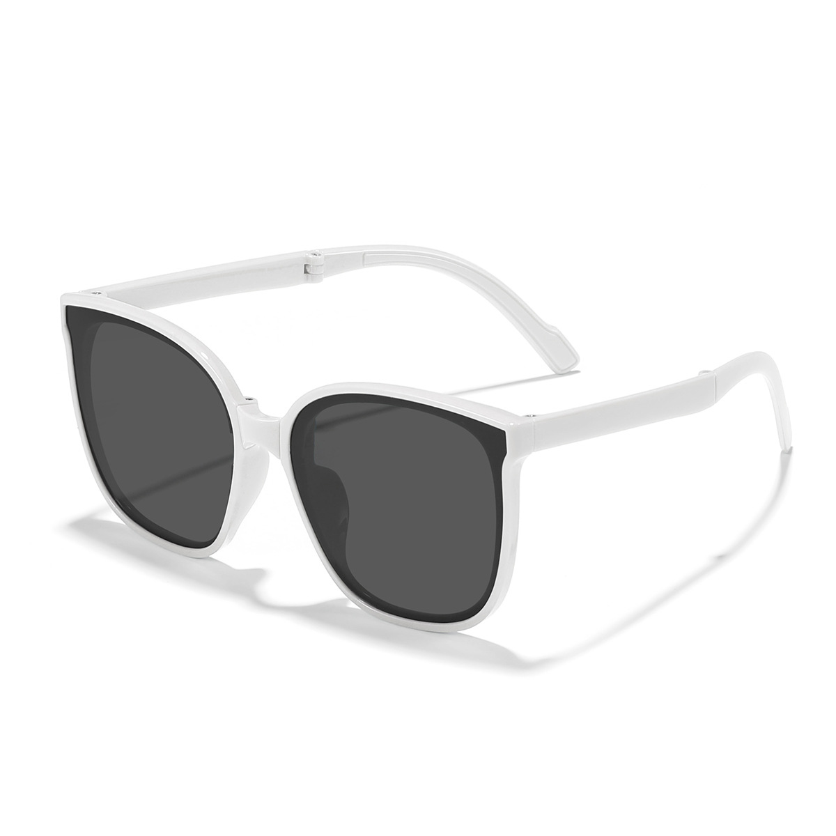 Niños nuevo de alta calidad portátil plegable cuadrado moda todo-Partido UV gafas de sol UV400