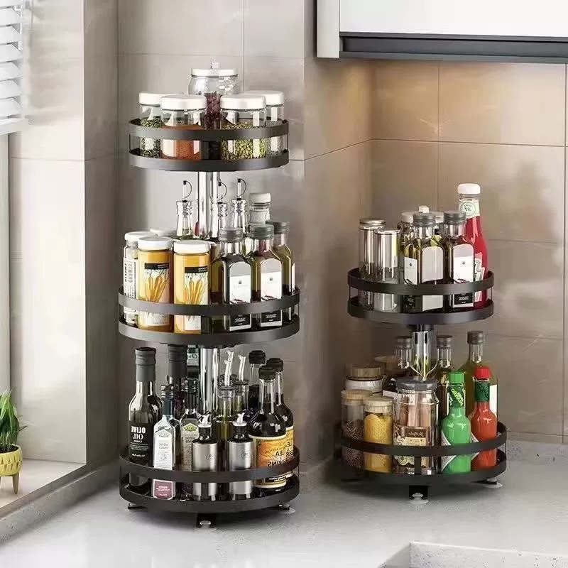 Spice Rack Storage Rack Countertop Rotating Kitchen from Yomiego