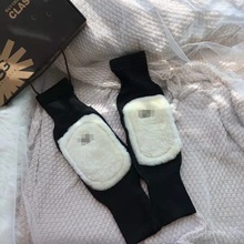 羊毛护膝套羊皮毛一体局部加厚保暖可调节孝心款老寒腿必备防寒
