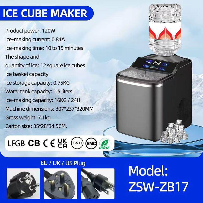 Imported Quality Ice Maker, Small Household Fully Automatic Mini Portable Ice Maker, Commercial Dormitory Cube Ice Maker Imported Quality Ice Maker, Small Household Fully Automatic Mini Portable Ice Maker, Commercial Dormitory Cube Ice Maker