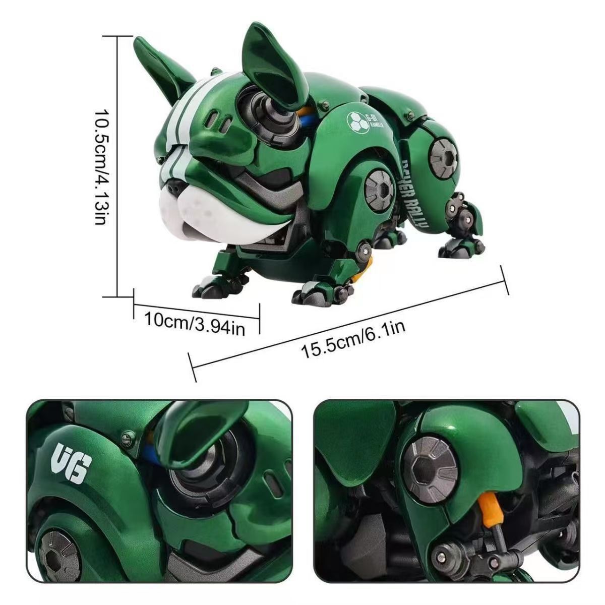 Oficina móvil adornos de automóviles entregados a la máquina modelo de perro doméstico bulldog marea jugar articulaciones mini-pantalón