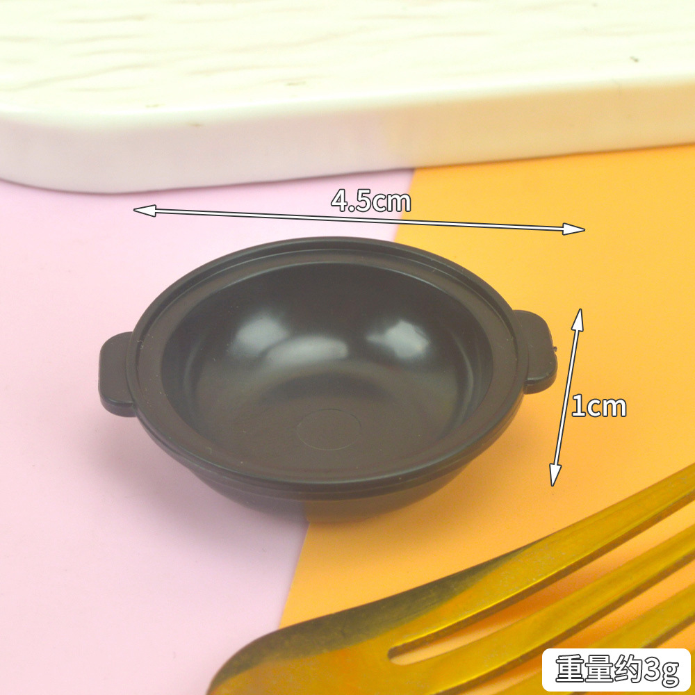 ままごとキッチンおもちゃドールハウスドールハウス弁当食品diyミニチュア食品おもちゃミニキャセロールモデル