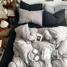 时尚混搭高级灰被套单件宿舍单人被罩双人1.5米被单150x200x230cm
