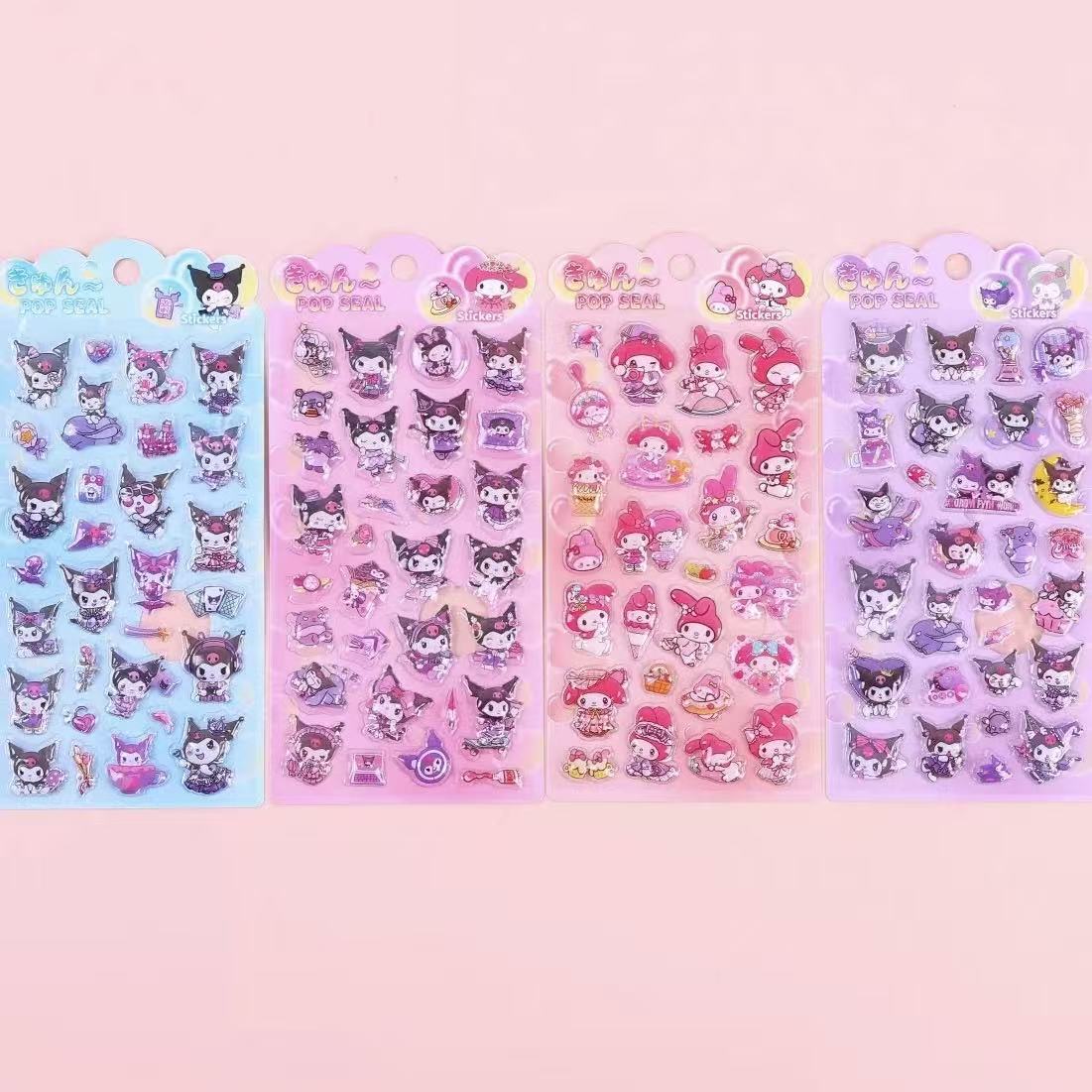 サンリオステッカー 高品質 クロミ シェイクウォーターステッカー 子供DIYデコレーション 小さな模様ステッカー
