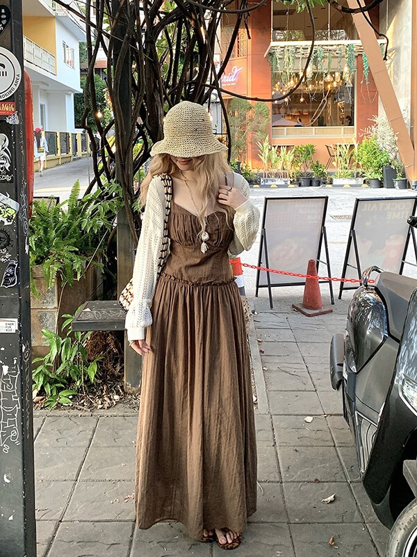 Plus-Size Elegant Long-Sleeved Slimming and Figure-Flattering Slip Dress, Summer 2026 New Style, Complexion-Enhancing Vacation Ankle-Length Dress Plus-Size Elegant Long-Sleeved Slimming and Figure-Flattering Slip Dress, Summer 2026 New Style, Complexion-Enhancing Vacation Ankle-Length Dress