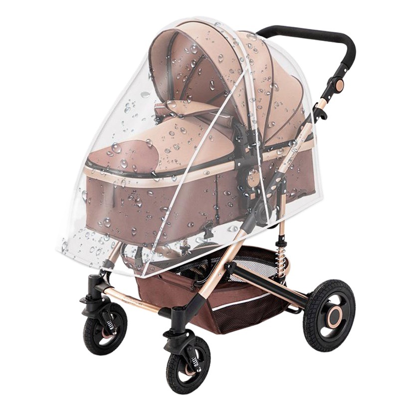 Cochecito de bebé universal cubierta de lluvia cubierta a prueba de viento cochecito de bebé dosel coche para niños anti-espuma protector de lluvia cubierta a prueba de viento