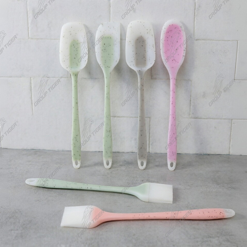 qh Amerikan tarzı silikon kaşık spatula seti silikon spatula silikon pot spatulası mutfak gereçleri yemek pişirme gereçleri yüksek sıcaklığa dayanıklı 230℃
