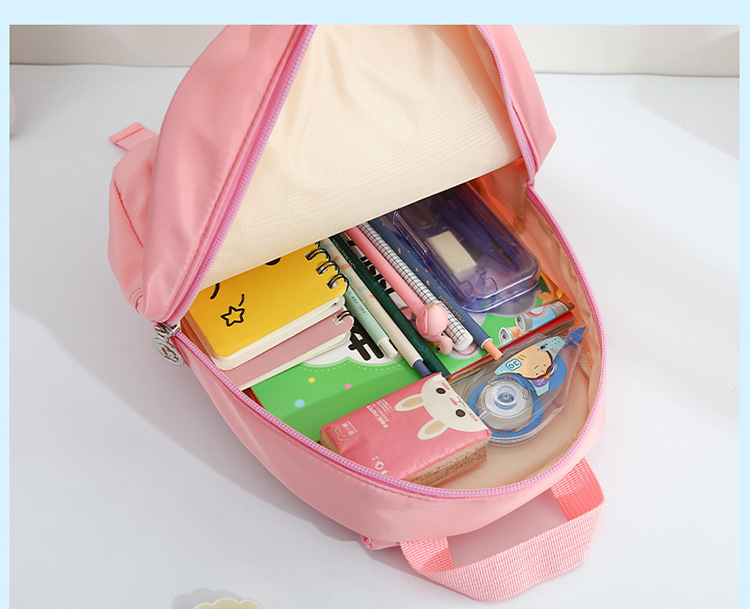 Children's schoolbag cartoon doll backpack 2022 New style fashionable and cute color-blocking plush small backpack for boys and girls undefined