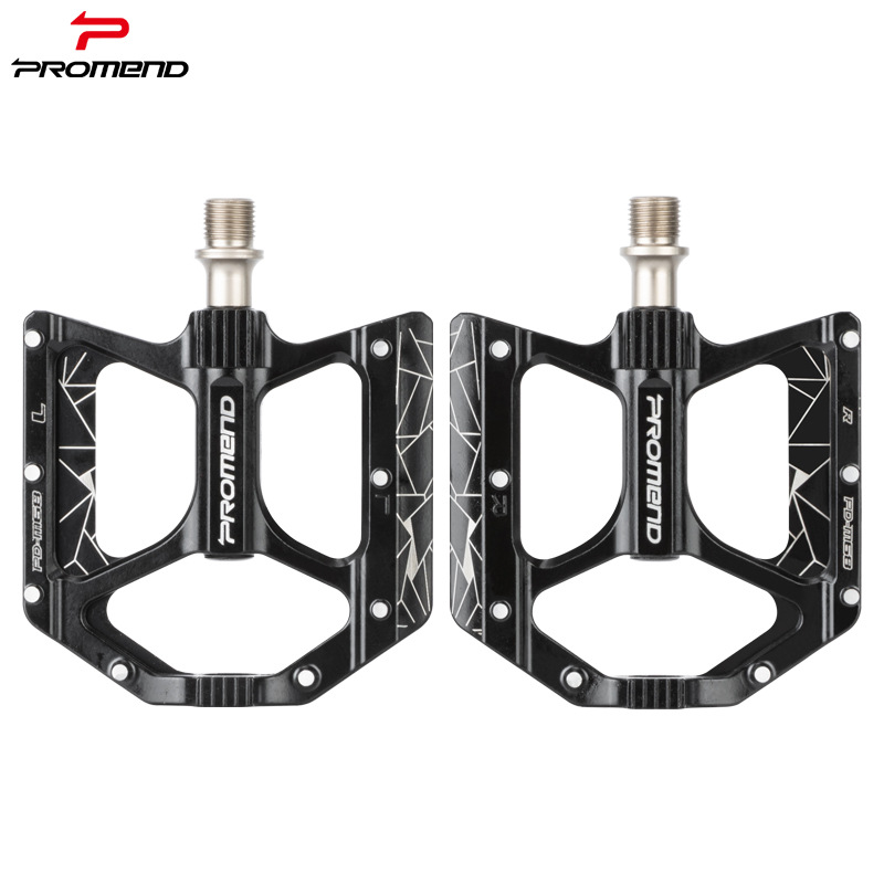 PROMEND Bicycle Pedals M28 Aluminum Mountain Bike Wide Face Pedals 3 Bearing DU Single Bike Pedal