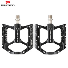 PROMEND Bicycle Pedals M28 Aluminum Mountain Bike Wide Face Pedals 3 Bearing DU Single Bike Pedal